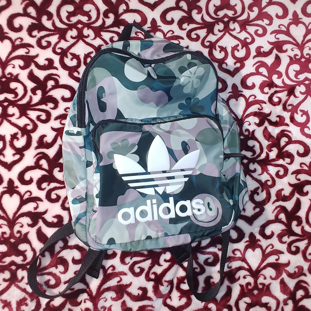 Adidas Back Pack Green Purple Camo